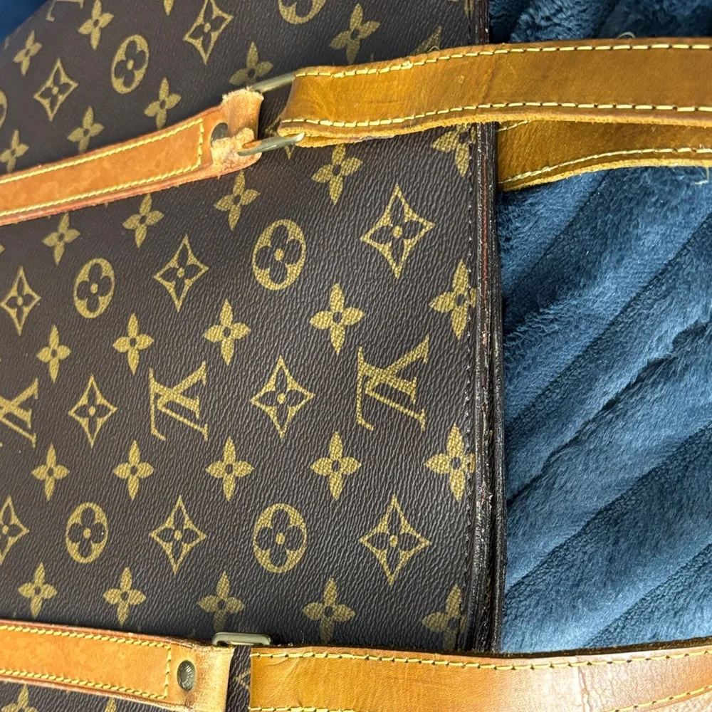 Louis Vuitton Brown and Tan Monogram Tote